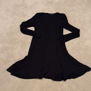 Karen Kane Black Long Sleeve Swing Dress